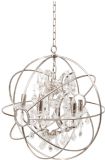 Chesterford Small Nickel Globe Chandelier